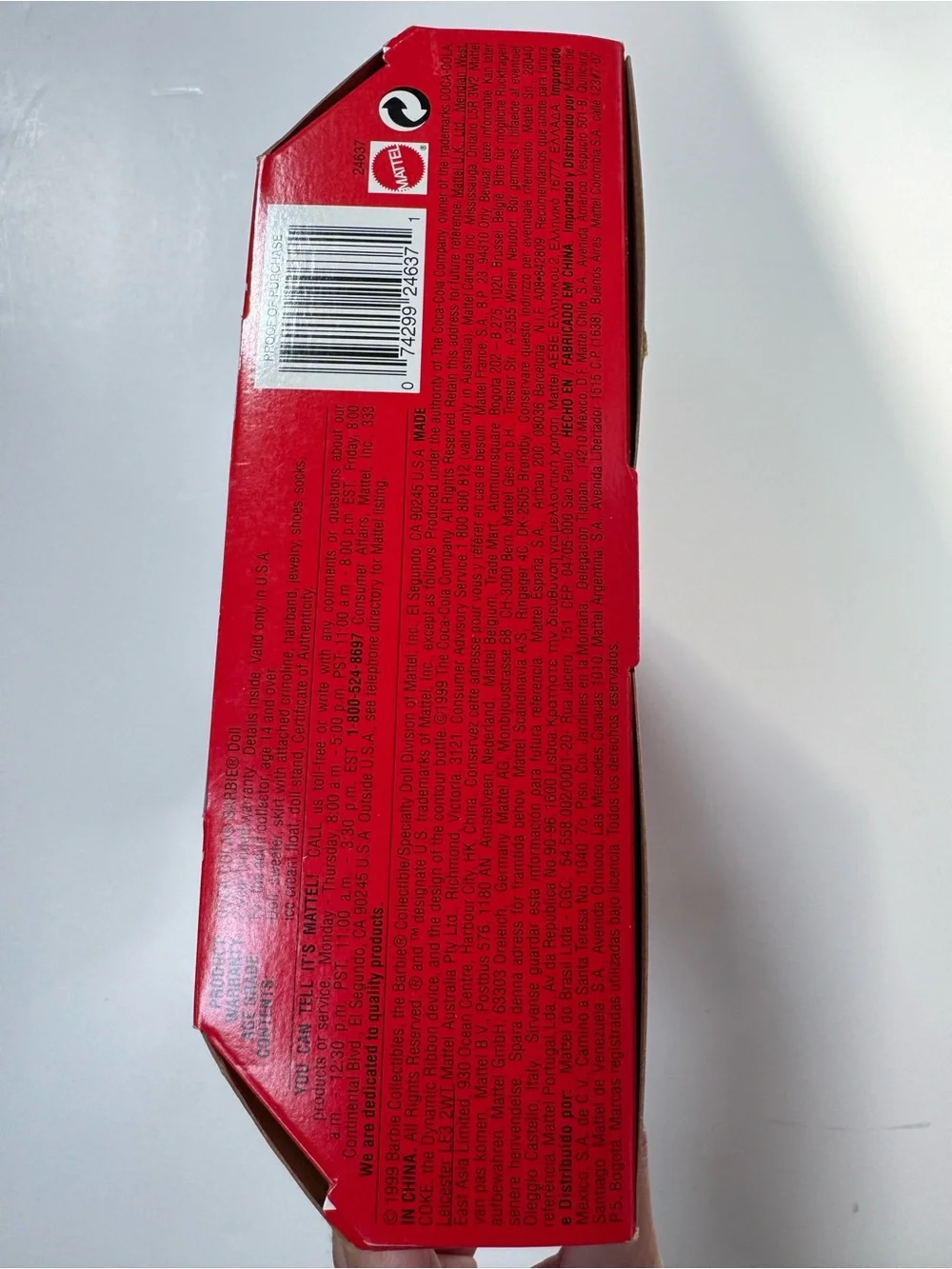 1999 NRFB Vintage Coca Cola Barbie